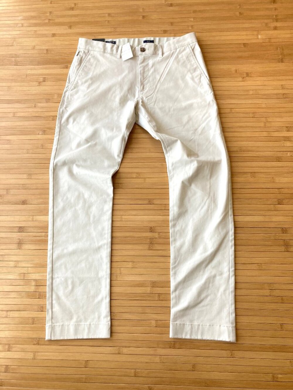 J.Crew Factory Slim Fit TruTemp 365 Chino Pants Flex Mens 31x30 Stone NWT
